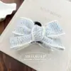 Clip de Pinza de Lazo Tejido Maillard Otoño e Invierno Moda Pinza para Cola de Caballo Semi-Atada Pinza de Tiburón Accesorios para el Cabello para Mujeres