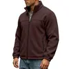 Sudadera con capucha de pie gruesa con forro polar casual para hombre, chaqueta deportiva casual con cremallera, transfronteriza de Amazon