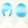 Peluca de anime Cos cabeza de bob rosa flequillo lateral cabello bobo color Peluca de Cosplay cabello corto al por mayor