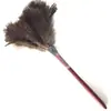 Venda quente espanador médio de 50cm para casa carro sem fiapos pena de avestruz natural limpeza de poeira