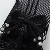 Guantes de encaje para niños transfronterizos, guantes cortos sin dedos, guantes para vestido de decoración de bodas, guantes de encaje de red de pesca para bodas al por mayor
