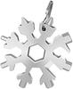Llave multifuncional de copo de nieve herramienta de copo de nieve 18 en una llave de copo de nieve herramienta hexagonal octagonal de acero tarjeta de herramienta