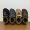 Novedad Otoño e Invierno 2026 Estilo Retro Zapatos Birkenstock de Felpa Gruesa para Aumentar la Altura Versátiles Slip-On Calientes Zapatos Peludos de Cobertura Total para Mujer