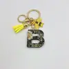 Nuevo Llavero de Abejita y Margarita Transfronterizo Venta al por Mayor Resina Brillante 26 Letras Colgante Exquisito para Bolso Decoración