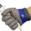 Guantes Anti-Corte Listos para Usar del Fabricante para Descamar Pescado Alambre de Acero Inoxidable 316 Protección Laboral Mano Guantes Metálicos Resistentes a la Corrosión
