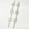 Venta al por mayor Oval Gota de Agua Cristal Pedrería Cadena de Flores DIY Ropa Cuello Decorativo Tiras de Diamantes Zapatos Bolsos Accesorios de Cristal