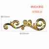 3107 Brote Flor Acero Inoxidable 304 Puerta Principal Ventana Superior Reja Decoración Patio Flor Accesorios Acero Inoxidable 201 Flor Estampada