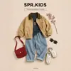 Conjunto de Chaqueta con Solapa para Niños 2026 Nuevo Estilo Coreano Moda de Primavera y Otoño Conjunto de Tres Piezas para Niños Pequeños