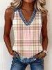 Chaleco Estampado de Cuadros sin Mangas con Cuello en V TEMU Ropa de Verano para Mujer Transfronteriza Europea y Americana Amazon