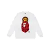 Suministro al por mayor de sudadera con cuello redondo de peso pesado de marca de moda de comercio exterior BAPE cabeza de mono, chaqueta de manga larga de tiburón, 13 sudaderas para hombre