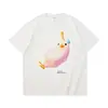 Ropa para Hombre Jie Zhan Divertida Ilustración Emocional Camiseta de Manga Corta 2026 Primavera y Verano Nueva Marca de Moda Estilo Holgado Casual