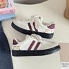Versão coreana dos sapatos de treinamento amarelos alemães Forrest Gump sapatos Versão coreana da primavera e verão 2025 novos dois sapatos casuais de renda L-2505
