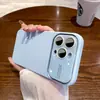 Aplicável a Capa de Celular de Silicone Líquido para iPhone 15 Pro com Janela Grande Cobertura Protetora Resistente a Quedas com Lente de Vidro para Apple 14