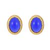 Pendientes vintage antiguos medios de alta fijación ovalados con textura ojo de tigre marcados Diseño nicho Lujo ligero Pendientes de alta gama