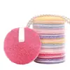 Almohadilla Redonda Desmaquillante, Esponja Facial Lavable, Doble Uso para Húmedo y Seco, Toalla Desmaquillante de Belleza, Esponja Seca Desmaquillante para Polvos, En Stock
