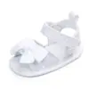 Sandálias de bebê femininas de três cores para comércio exterior, sola macia, sapatos para bebês meninos, sapatos de bebê com laço, atacado 0964