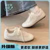 Zapatillas de entrenamiento blancas estilo ballet para mujer, nueva colección verano y otoño 2026, ligeras y transpirables, zapatillas casual versátiles