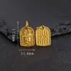 Pingente Completo S925 Prata Banhado a Ouro Escritura Zaki Lam Acessório Componente de Joia DIY Novo Estilo Chinês Pingente Pequeno