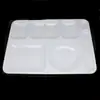 Plato de Comida Rápida Restaurante Comercial Comedor División Melamina tipo Porcelana Hogar Niños Adulto División de Plástico Compartimentos Múltiples Plato de Arroz
