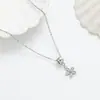 Colar de Moda Europeu e Americano Transfronteiriço Mais Vendido Luxo Leve Flor de Amor Borboleta Vazada Corrente de Clavícula com Temperamento de Nicho Feminino Atacado