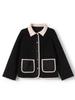 2025 Otoño/Invierno Nuevo Estilo Cuello Vuelto Bloque de Color Patchwork Chaqueta Gruesa Moda de Mujer Chaqueta Versátil Cálida