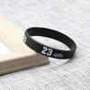 Pulseira de Silicone Esportiva de Basquete Pequena James Curry Kobe Irving Assinatura de Estrela Estudante Luminosa