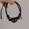 Dulce fresco pequeño miau ins diseño de nicho sándalo negro gatito pulsera tejida pareja enviar regalo novia monstruo