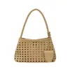 2026 Nueva Calidad de Textura de Comercio Exterior Bolsa Cesta de Picnic Festiva Moda Hueca Hombro Único Axila Bolso Tote Madre-Hijo Bolso de Mano