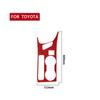 Adequado para 14-18 Corolla fibra de carbono modificação interior copo de água titular painel adesivo B auto peças decoração