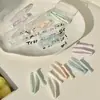 Como pez color crema simple portátil estuche para lentes de contacto para llevar combinación de pinza y aplicador kj271