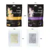 Adesivo para pés em inglês para comércio exterior, emplastro para pontos de acupuntura dos pés, lavanda e gengibre, processamento OEM e personalização, mais vendido na Amazon