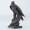 Águia de cobre, águia majestosa abrindo suas asas, grande demonstração de ambição, ornamento de águia em latão simulado, escultura de águia em bronze, decoração de mesa, item de artesanato