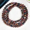 Pulsera Multicírculo Piedra Peter Jingyao 5 Piedras de Tormenta Pulsera de Tres Círculos Ojo de Águila Rojo Amarillo Azul Joyería de Cristal para Hombres y Mujeres