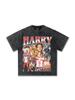 Primavera y Verano 2025 Nueva Camiseta de Algodón Pesado de Manga Corta con Estampado de Fútbol de Harry Kane para Estación Independiente Transfronteriza
