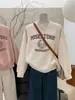 Sudadera Casual Suelta de Cuello Redondo Estilo Americano para Mujer Otoño e Invierno, Estilo Primavera y Otoño 2026, Top Súper Elegante de Manga Larga