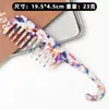 Peine para el Cabello de Acetato Coreano con Textura de Mármol, Peine de Dientes Anchos, Cepillo para el Cabello Simple y Elegante para Mujeres, Antiestático, Peine Transfronterizo
