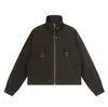 D2026 Estilo Urbano Americano Chaqueta Casual de Color Sólido de Moda para Hombre con Parches y Decoración de Hebilla Suministro al por Mayor 34