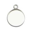 Yb Yayin Joias de Prata S925 Transfronteiriças Redondo 16mm Europeu e Americano Simples Geométrico Colar Pingente Pingente de Prata Porta Vazia