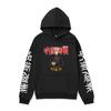 Moletom com Capuz Masculino Transfronteiriço de Outono e Inverno com Forro de Lã e Estampa de Anime Japonês Jujutsu Kaisen, Top Casual Versátil de Caimento Solto