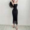 Vestido Sexy de Tirantes sin Espalda Estilo Lujuria Pura para Mujer Transfronterizo Sudeste Asiático Nuevo Ajustado a la Cintura Chaleco sin Mangas Falda de Cadera