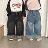 Pantalones Vaqueros para Niños, Pantalones Casuales de Pierna Ancha para Niñas, Ropa de Primavera para Niños, Nuevos Pantalones Largos Rectos para Bebé de Primavera y Otoño 2026