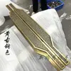 Maçaneta de Porta de Madeira de Bronze Antiga Chinesa Nuvem Auspiciosa Maçaneta de Puxar para Porta Principal Maçaneta de Porta de Vidro Deslizante de Hotel Quarto Privado Gravação Personalizada