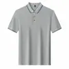 Camisetas Populares de Verano para Hombre Principalmente Recomendadas de Algodón Puro de Manga Corta con Tratamiento Mercerizado y que No se Encogen Fácilmente Cuellos para Ropa de Hombres Jóvenes y de Edad Media