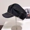 Gorra de Pana Versátil Estilo Newsboy Retro para Mujer Verano Nuevo Estilo Temperamento Casual Gorra Plana Protección Solar Parasol Sombrero Octagonal de Moda