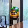 Fonte de Água de Mesa Sala de Estar Moinho de Vento Ornamento de Escritório Paisagem Cenário Ornamento Presente de Inauguração Casa Nova