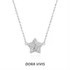 Tiktok Mais Vendido Dez Melhores Colar Magnético Tridimensional Importado Estrela Design Totalmente Diamante Versátil Simples Corrente Clavícula