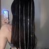 Li Qin mismo estilo estrella cadena de pelo TikTok estilo caliente tejido de cabello tocado cola de caballo accesorios para el cabello horquilla femenina nueva entrega de una sola pieza