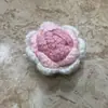 Flor de Hilo Hecha a Mano Cabeza de Rosa Crochet Patrón Nuevo Versión de Muestra Prenda Semi-Terminada Accesorios Tejido Algodón de Leche