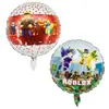 Roblox Globo de Pelota de Juego de Dibujos Animados de 18 pulgadas de Película de Aluminio Helio Misma Versión en Ambos Lados de Minecraft