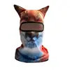 Mascarilla Facial con Patrón de Animales 3D Transfronteriza, Mascarilla Facial con Protección Solar, Diversión al Aire Libre, Imprescindible para Viajes de Verano, Protector de Cabeza para Ciclismo